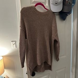 Dark tan oversized sweater